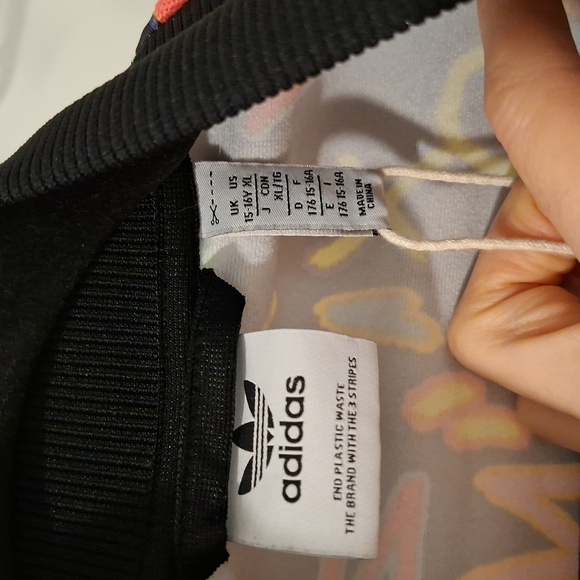 Adidas x Kris Andrew Small Black "Love Unites" Superstar Track Jacket (Size M) - Picture 7 of 11